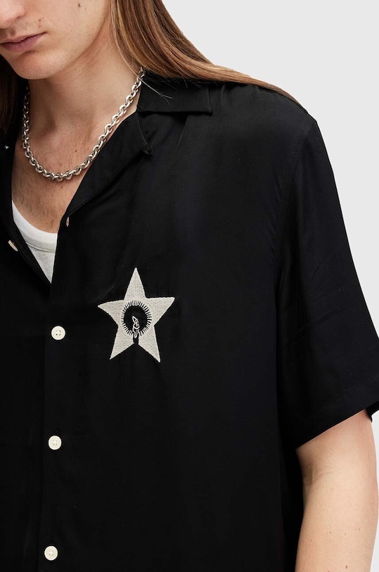 AllSaints camicia WISH M027SB nero SS25