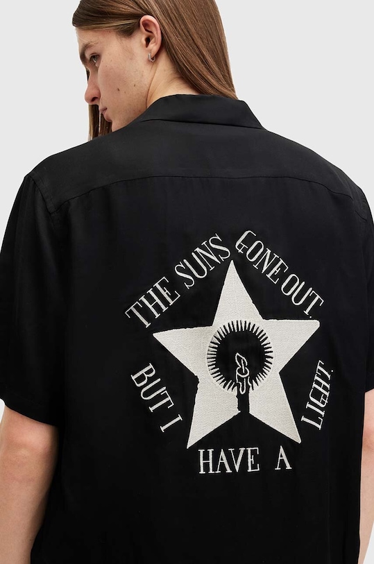 Abbigliamento AllSaints camicia WISH M027SB nero