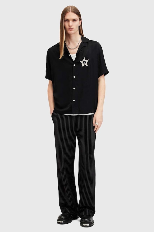 AllSaints camicia WISH M027SB nero