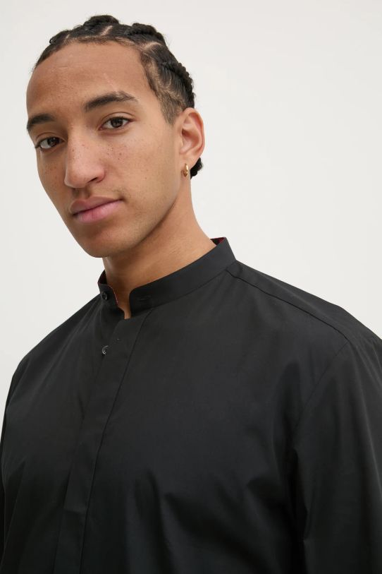 Bavlnená košeľa HUGO čierna 50534067