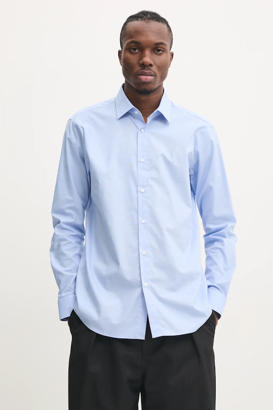 HUGO camicia in cotone regolare blu 50534077