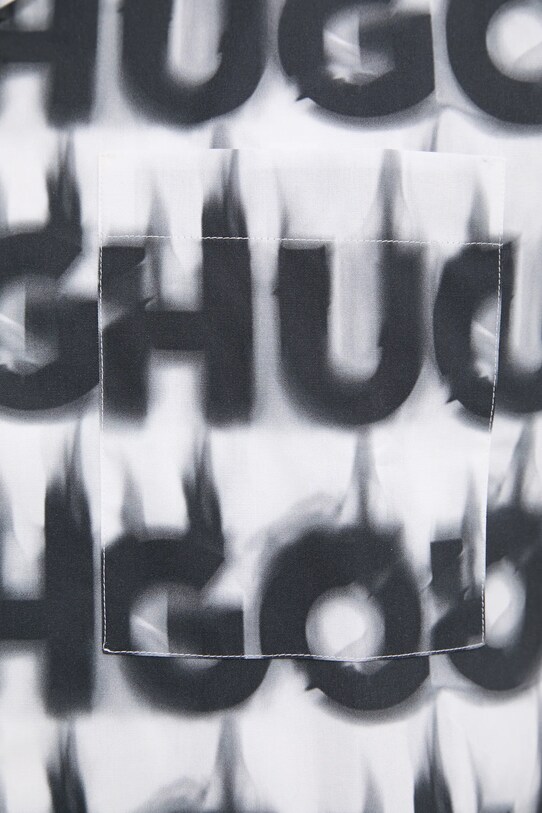 Хлопковая рубашка HUGO белый 50534240