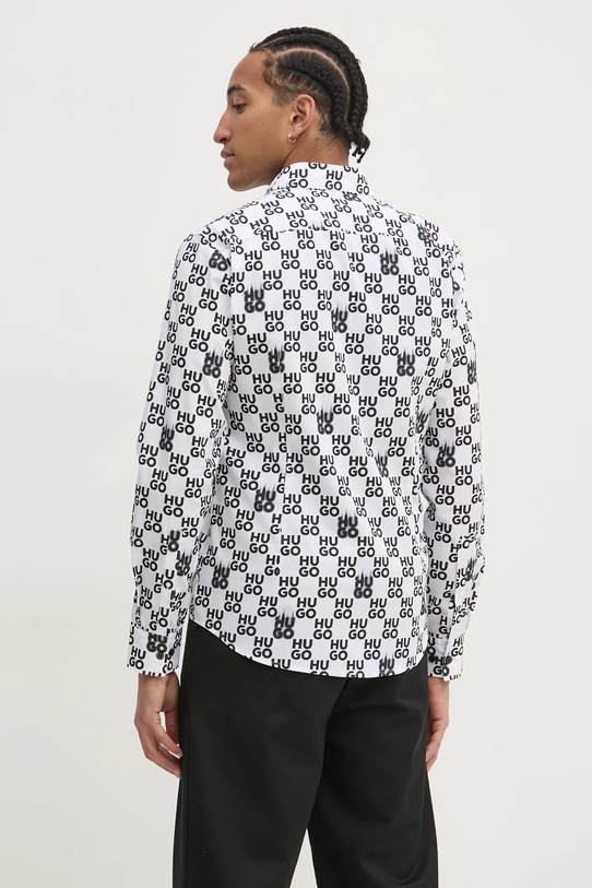 Oblečení Bavlněná košile HUGO 50534257 bílá