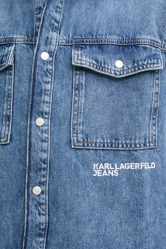 Джинсовая рубашка Karl Lagerfeld Jeans A1M16012 голубой