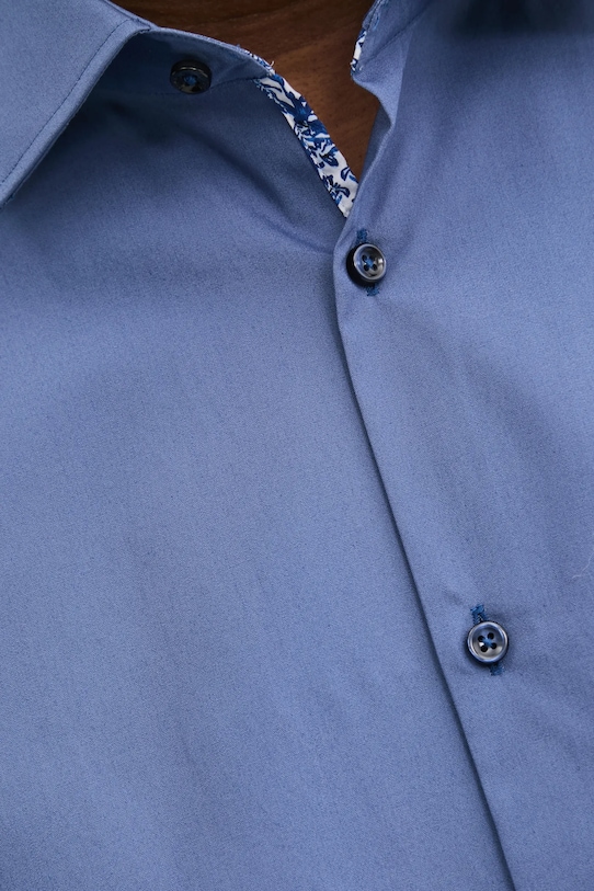 Бавовняна сорочка HUGO 50534044 блакитний SS25