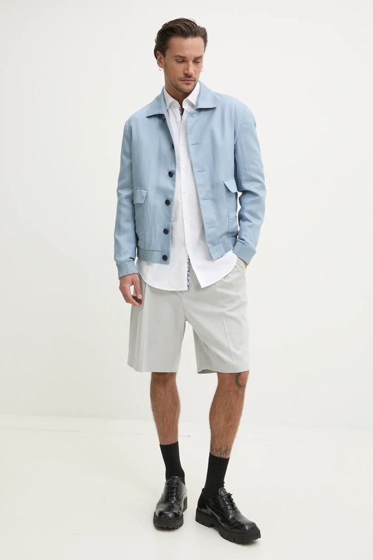 Bavlněná košile HUGO 50534066 bílá SS25