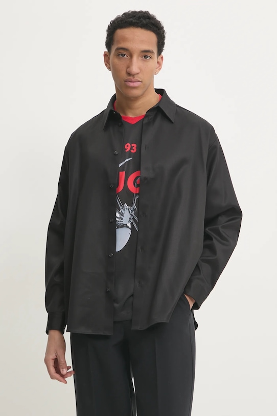 HUGO camasa lung negru 50534282