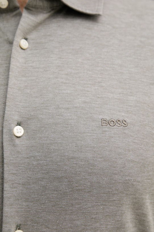 BOSS Orange koszula bawełniana 50519748 szary