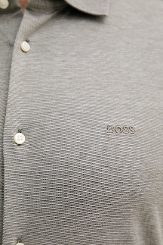 BOSS Orange koszula bawełniana 50519748 szary