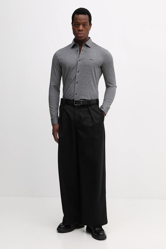 BOSS Orange koszula bawełniana 50519748 szary AW25