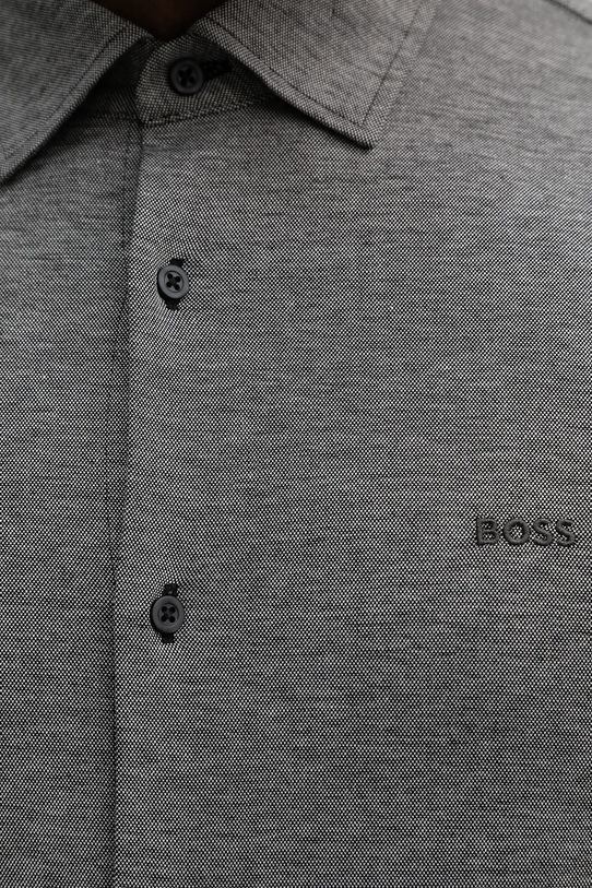 BOSS Orange koszula bawełniana 50519748 szary