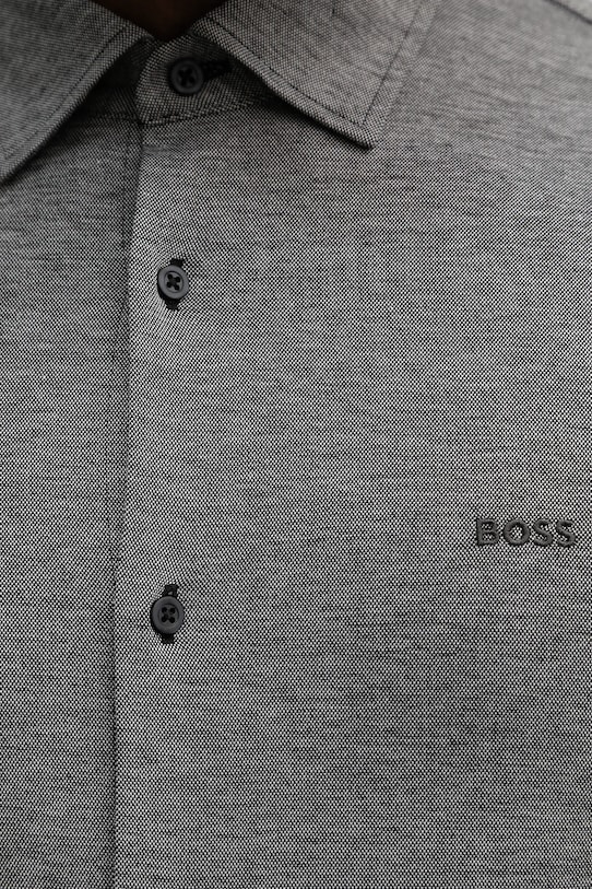 BOSS Orange koszula bawełniana 50519748 szary
