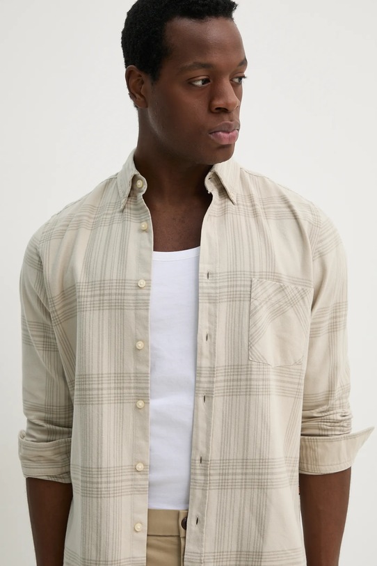 BOSS Orange camicia in cotone beige 50530843