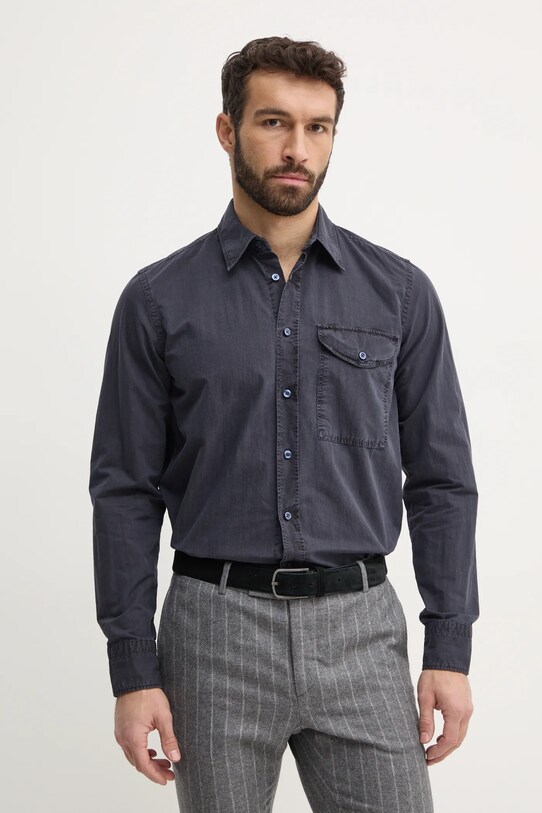 Рубашка Boss Orange casual серый 50530932