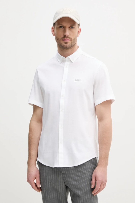 Pamučna košulja BOSS Green casual bijela 50533149