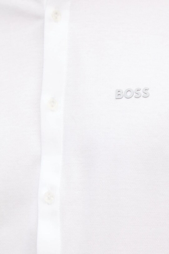 Хлопковая рубашка BOSS Green 50533149 белый