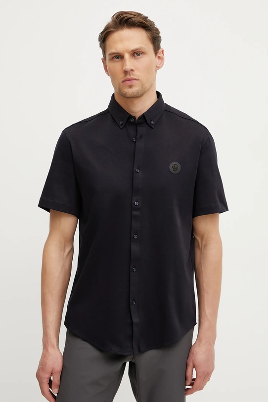 BOSS Green koszula bawełniana bawełna granatowy 50533149