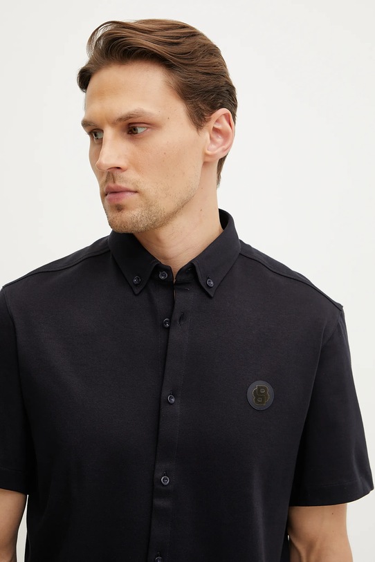 BOSS Green koszula bawełniana granatowy 50533149