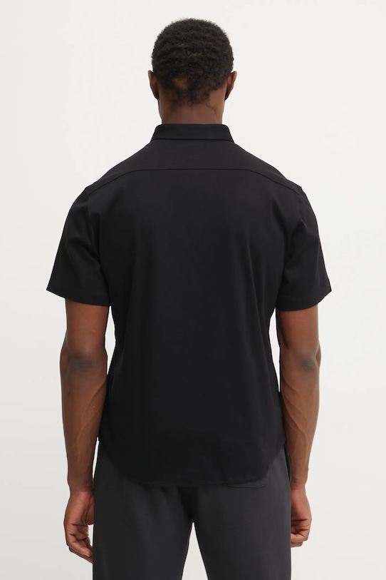 Oblačila Bombažna srajca BOSS Green 50533149 črna