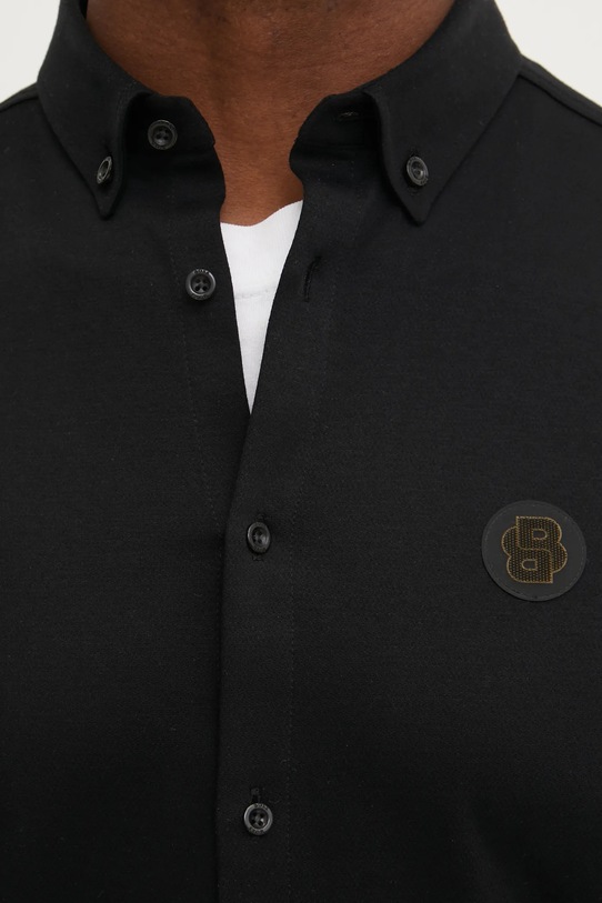 Bombažna srajca BOSS Green 50533149 črna