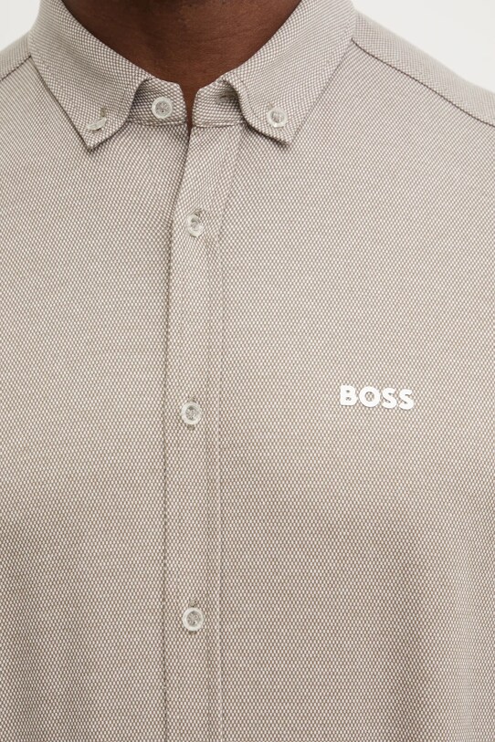 Рубашка BOSS Green 50533163 бежевый