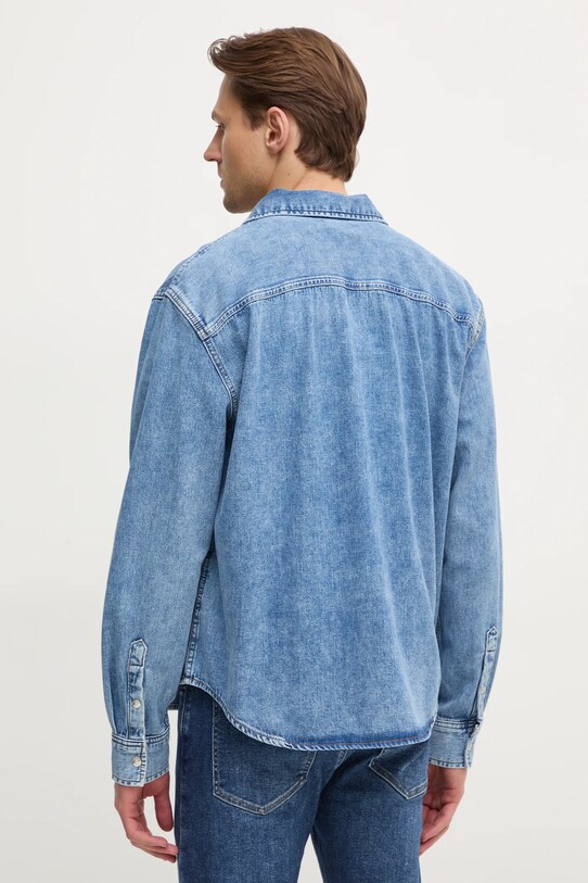 Odzież Calvin Klein Jeans koszula jeansowa J30J326561 niebieski