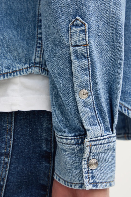 Rifľová košeľa Calvin Klein Jeans J30J326561 modrá