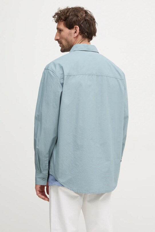 Oblečenie Bavlnená košeľa Calvin Klein Jeans J30J326721 modrá