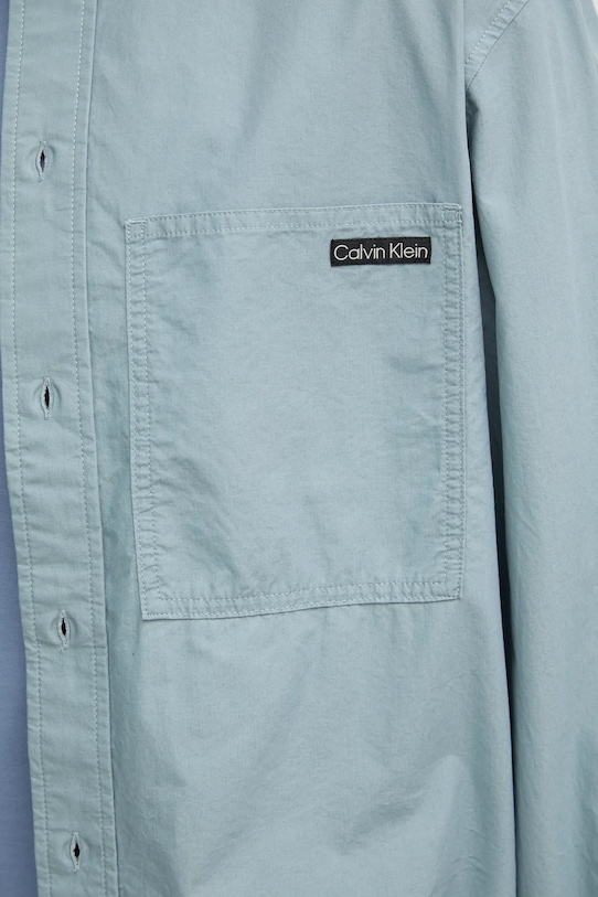 Βαμβακερό πουκάμισο Calvin Klein Jeans J30J326721 μπλε