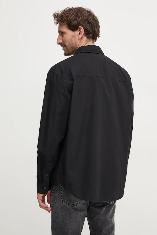 Oblečenie Bavlnená košeľa Calvin Klein Jeans J30J326721 čierna