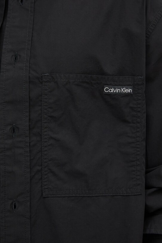 Хлопковая рубашка Calvin Klein Jeans J30J326721 чёрный