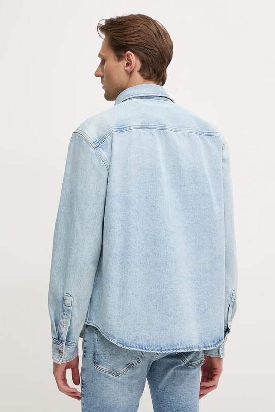 Rifľová košeľa Calvin Klein Jeans modrá J30J327021