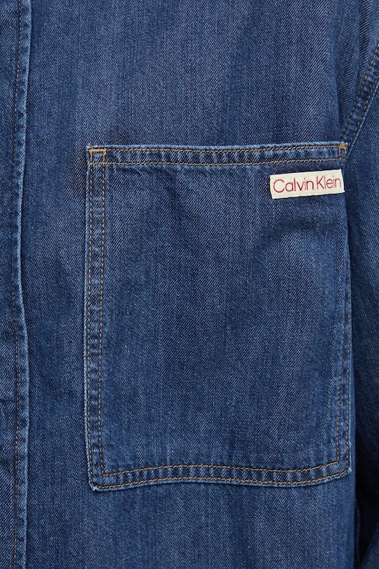 Calvin Klein Jeans camasa jeans J30J327022 bleumarin
