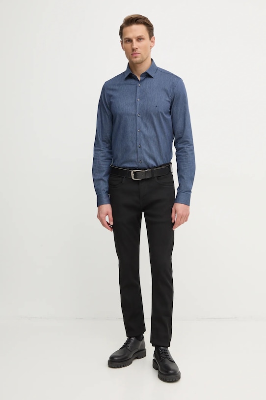 Calvin Klein cămașă K10K113844 bleumarin SS25