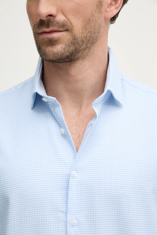 Calvin Klein koszula K10K113854 niebieski SS25