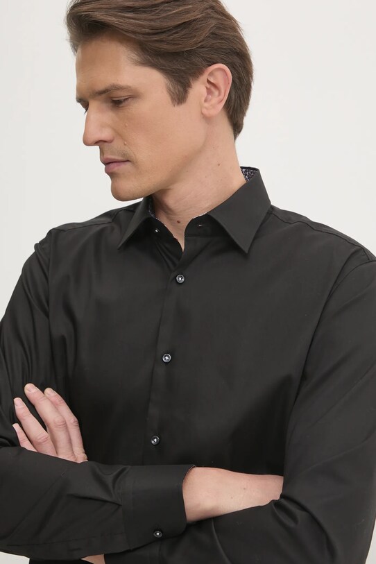 BOSS koszula bawełniana 50532875 czarny