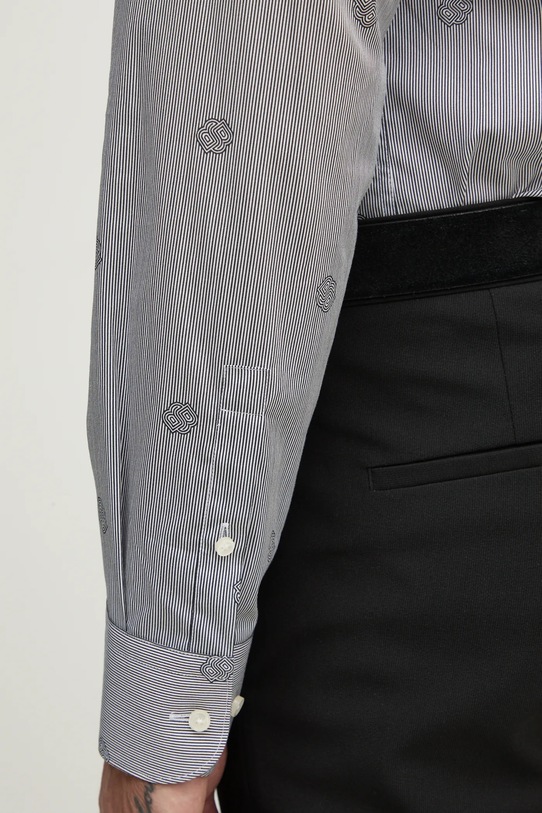 BOSS cămașă din bumbac 50533044 gri