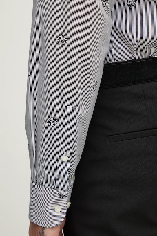 Бавовняна сорочка BOSS 50533044 чорний