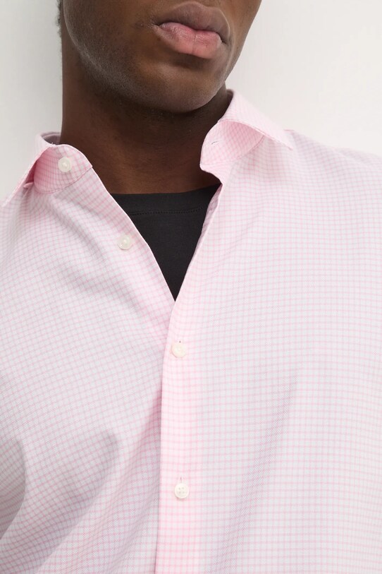 BOSS camicia in cotone 50533421 rosa
