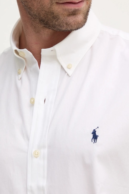 Bombažna srajca Polo Ralph Lauren 710945315 bež