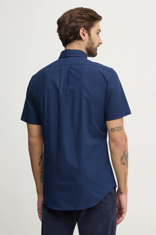 Ρούχα Βαμβακερό πουκάμισο Polo Ralph Lauren 710945315 σκούρο μπλε