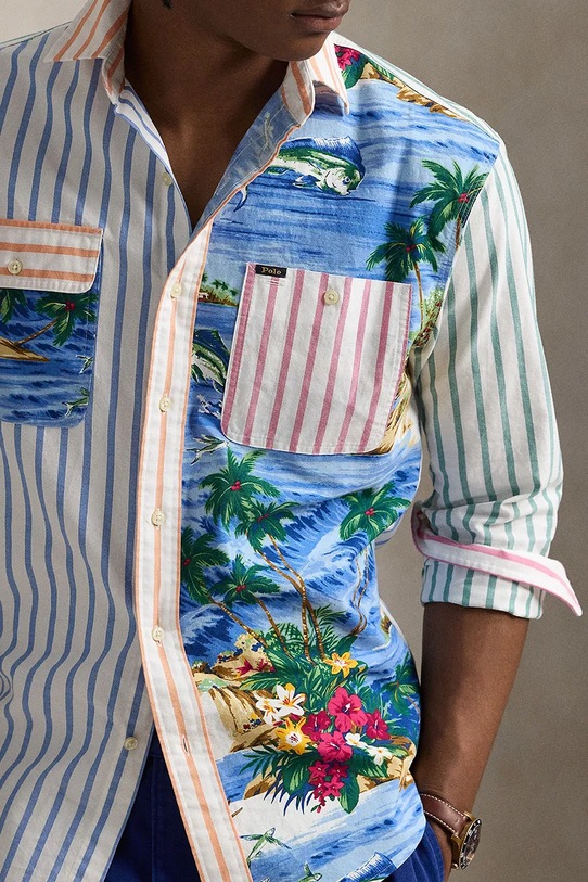 Pamučna košulja Polo Ralph Lauren šarena 710958150