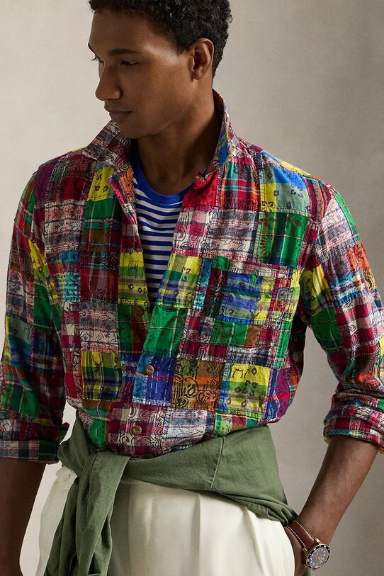 Bavlnená košeľa Polo Ralph Lauren viacfarebná 710958256