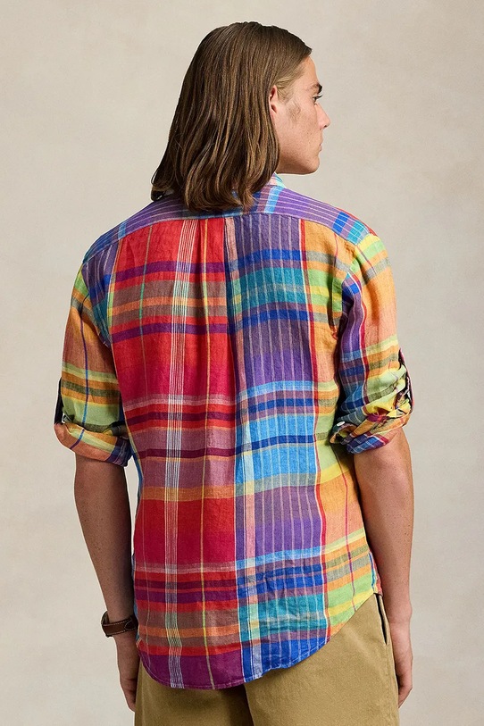 Polo Ralph Lauren koszula lniana 710958322 multicolor SS25