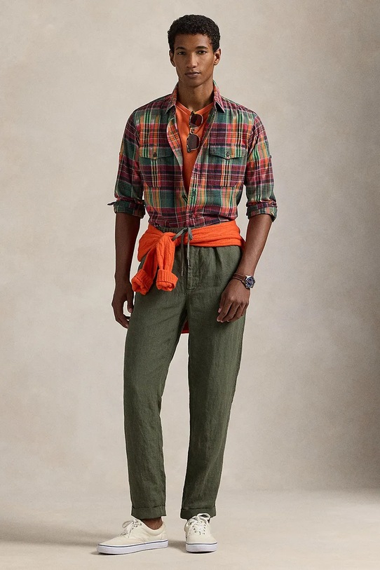 Abbigliamento Polo Ralph Lauren camicia in cotone 710958362 multicolore