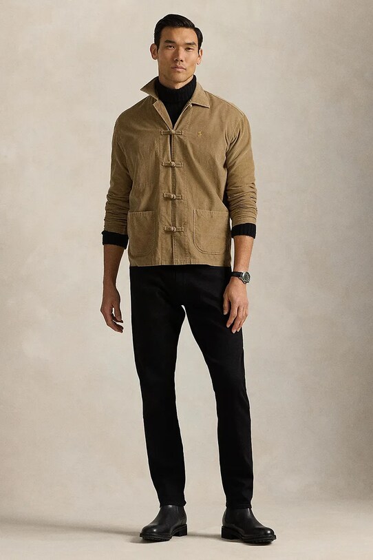 Odzież Polo Ralph Lauren koszula bawełniana 710961267 beżowy