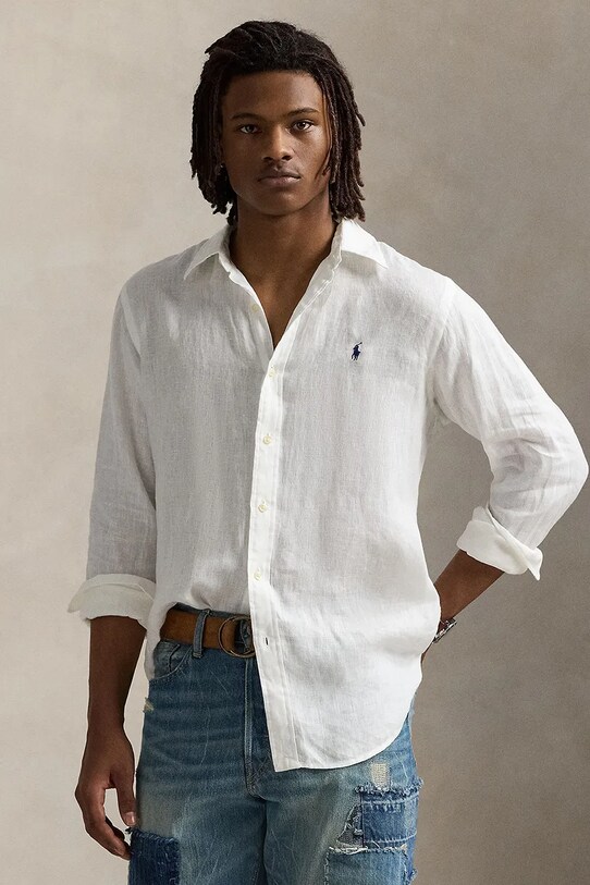 Polo Ralph Lauren camasa de in lung alb 710966295