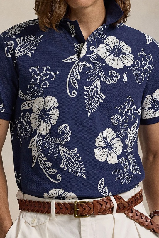 Bombažen polo Polo Ralph Lauren črna 710956684