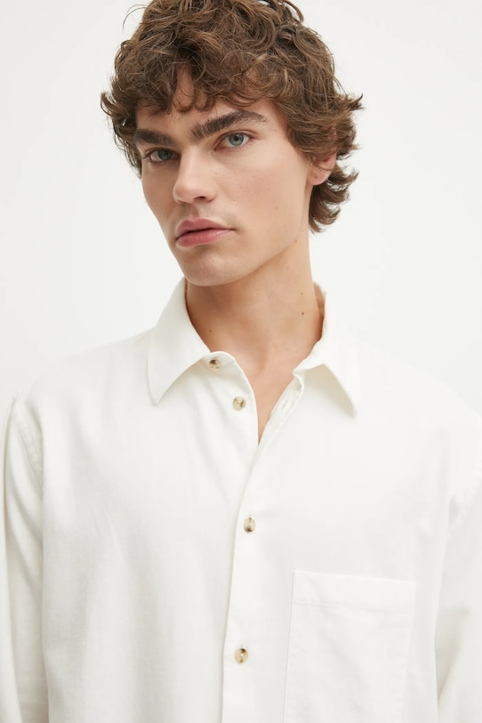 Хлопковая рубашка Won Hundred бежевый 3390.14269