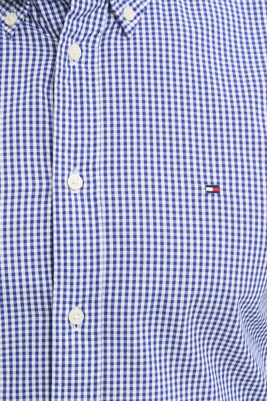 Bavlněná košile Tommy Hilfiger MW0MW37548 námořnická modř SS25